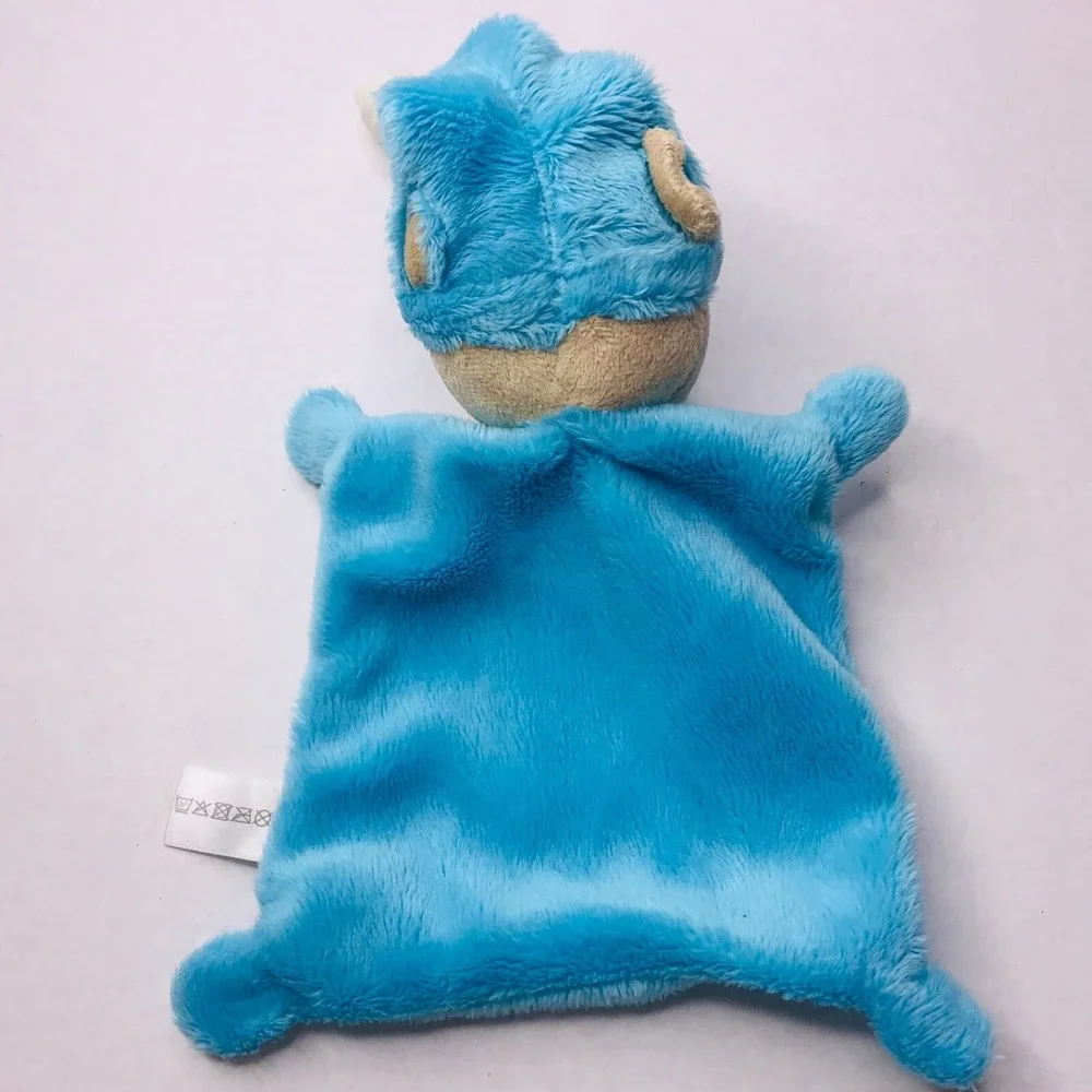 Nicotoy Blue Teddy Bear Security Blanket Doudou NuNu Stars Moon Lovey Plush